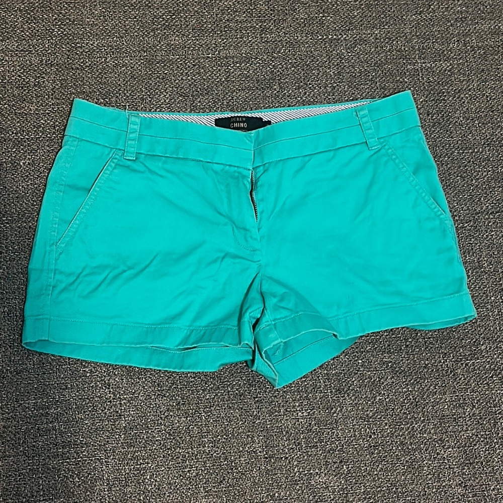 J. Crew Cotton Chino Aqua Blue Short - size 6